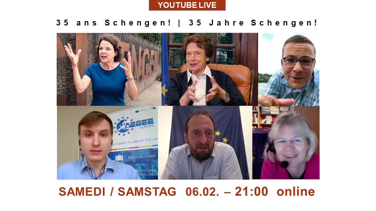 Conférence aux 35 ans des accords de Schengen!